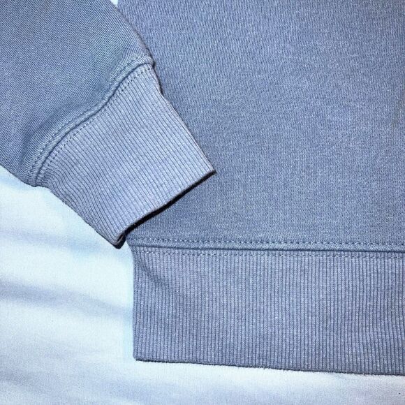 Athletic Works Girls Crop Hoodie Hooded Sweatshirt Blue Colorblock Large 10 12 - Picture 4 of 8